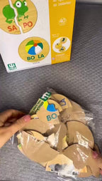 Brinquedo Educativo Jogo Encaixe de Sílabas em Madeira para Crianças