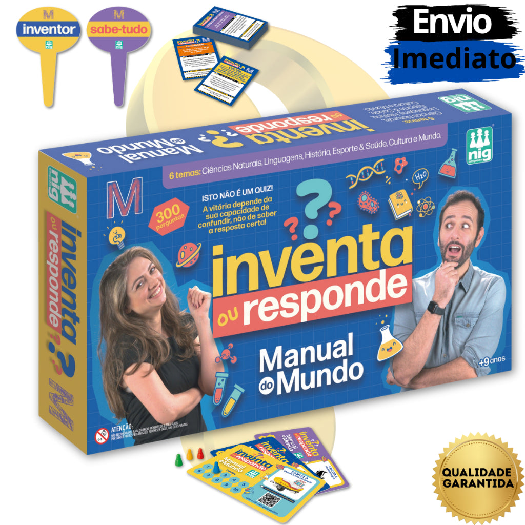 JOGO INVENTA OU RESPONDE - DESAFIE SEU CONHECIMENTO E CRIE SUAS PRÓPRIAS INVENTAÇÕES!