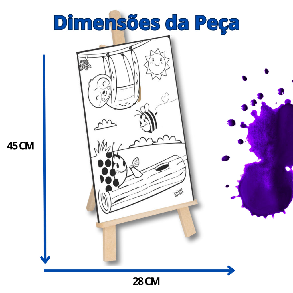 KIT DE PINTURA - DESPERTE A CRIATIVIDADE E TALENTO ARTÍSTICO DO SEU FILHO!