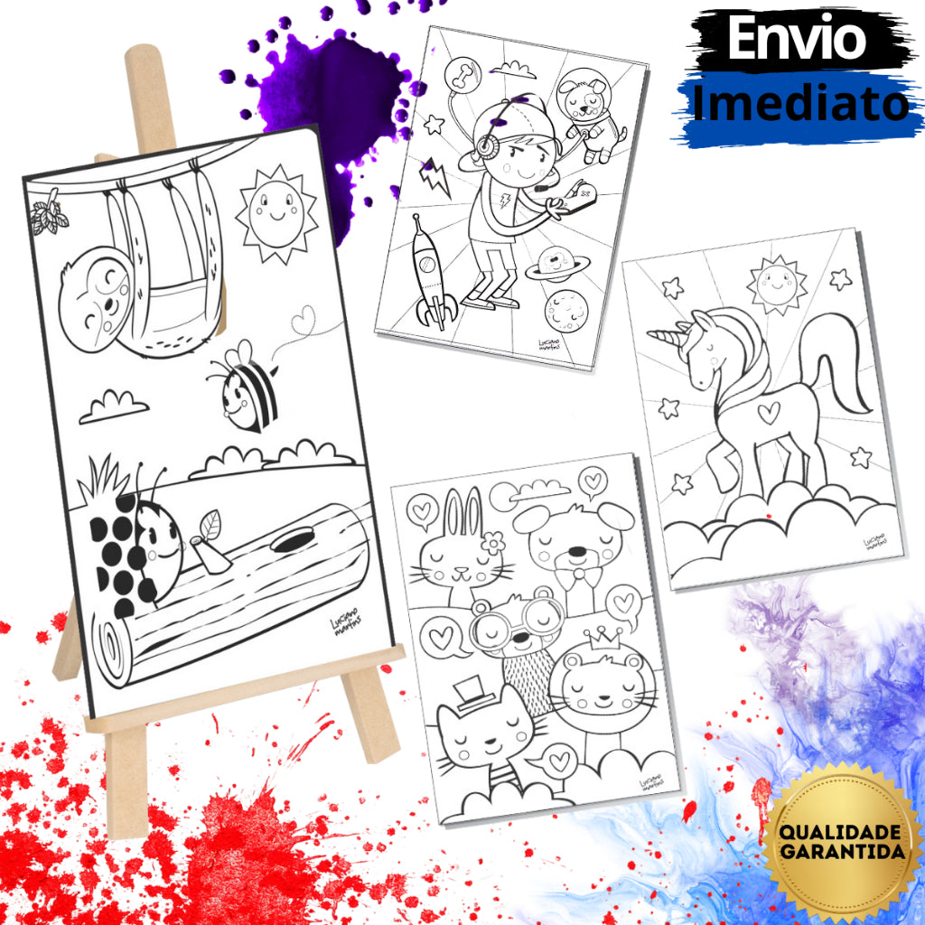 KIT DE PINTURA - DESPERTE A CRIATIVIDADE E TALENTO ARTÍSTICO DO SEU FILHO!