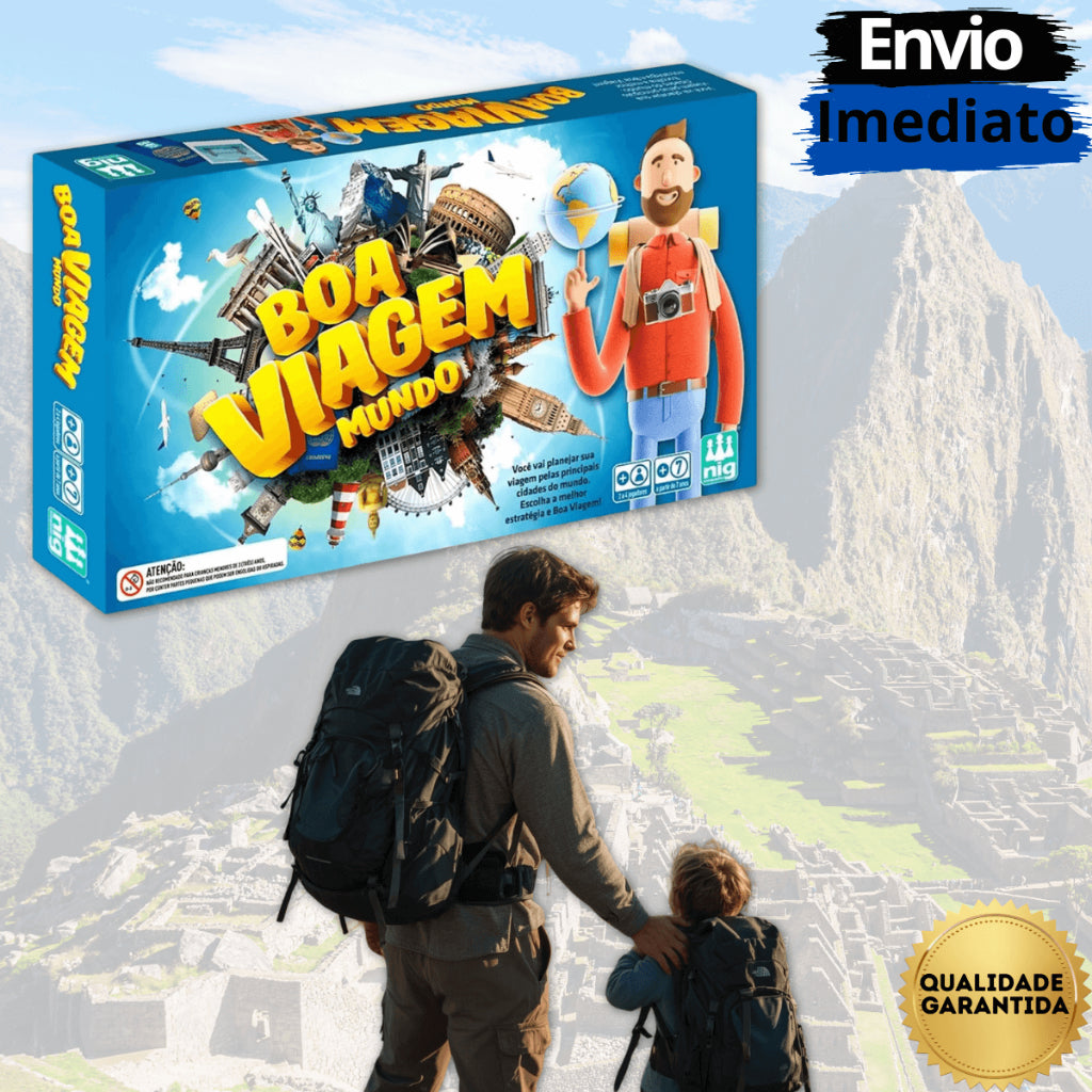 JOGO BOA VIAGEM MUNDO - UM MUNDO DE APRENDIZADO E DIVERSÃO PARA SEU FILHO!