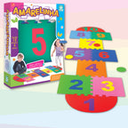 Brinquedo Educativo Jogo Amarelinha de Números em EVA