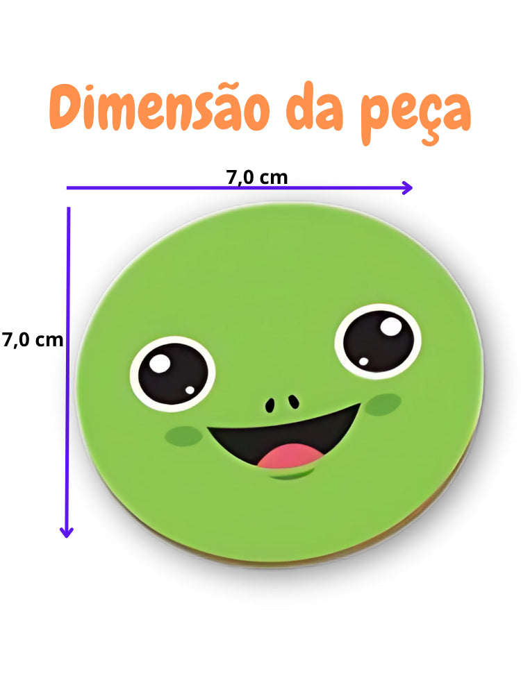 Jogo Educativo da Memória Carinha de Animais em Madeira 12 Peças