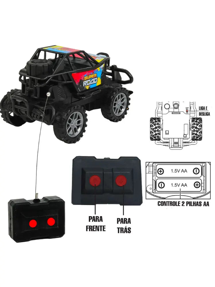 Carrinho de Controle Remoto Cross