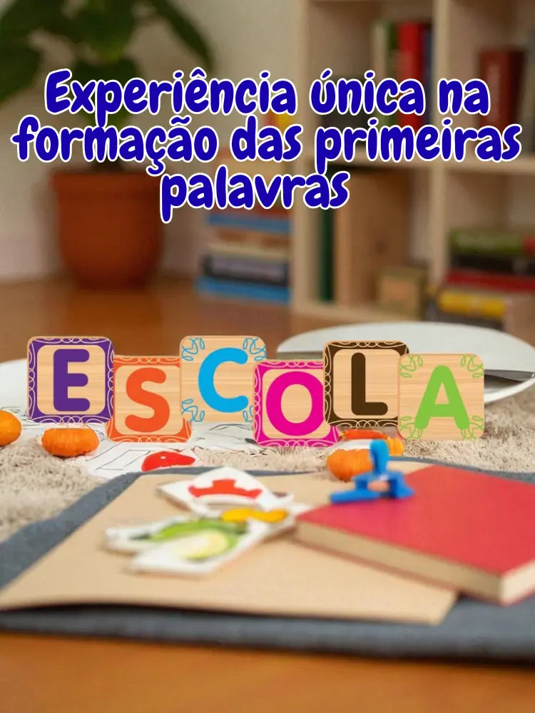 Kit Jogo Educativo Silabas, Alfabeto e Números