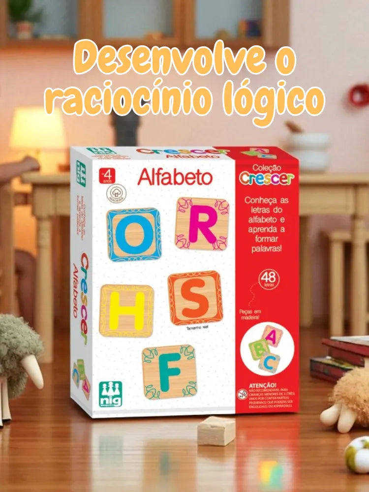 Kit Jogo Educativo Silabas, Alfabeto e Números