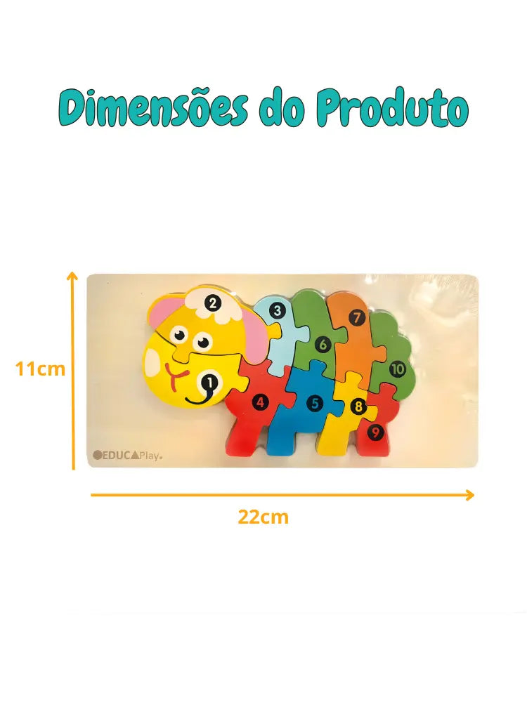 Educaplay - Quebra Cabeça Educativo de Madeira