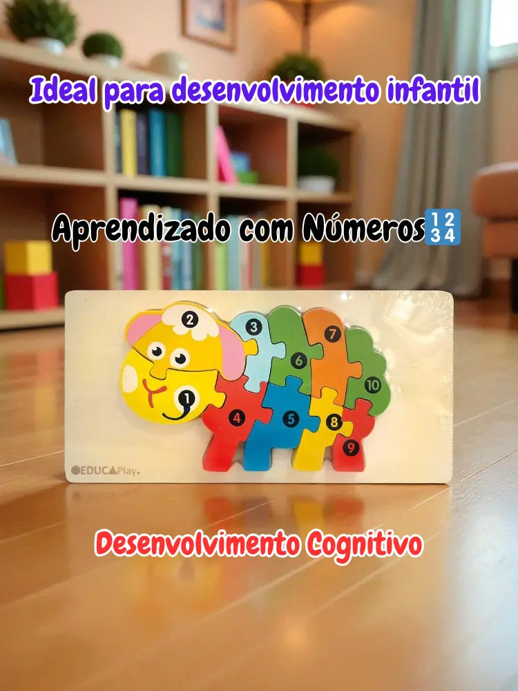 Educaplay - Quebra Cabeça Educativo de Madeira