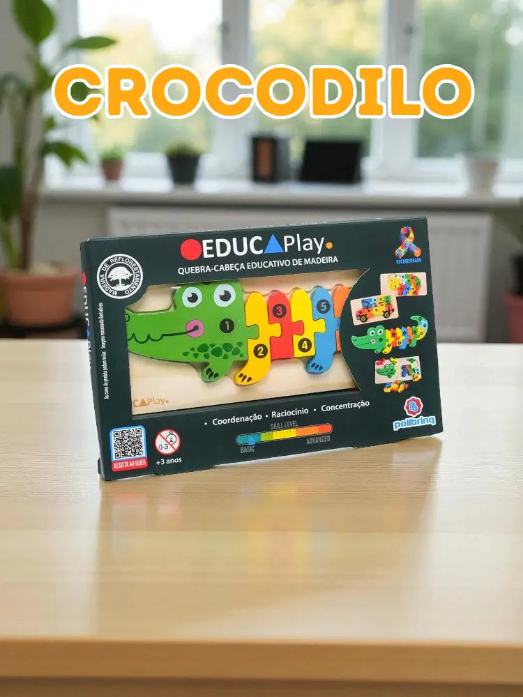 Educaplay - Quebra Cabeça Educativo de Madeira
