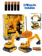 Carrinho de controle remoto - Retroescavadeira