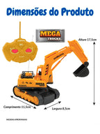 Carrinho de controle remoto - Retroescavadeira