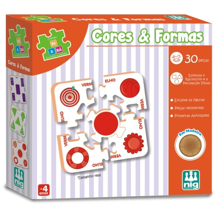 MAD - BE A BÁ - CORES E FORMAS - 30 PEÇAS